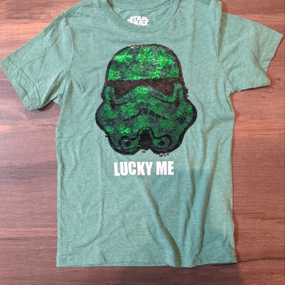 Star Wars sequin St Patrick's Day shirt